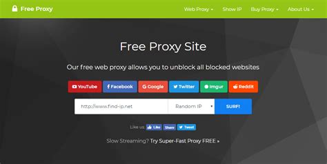 Free Web Proxy site 